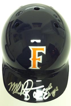 Mark Kotsay Signed Fullerton 95 College World Series Mini Helmet